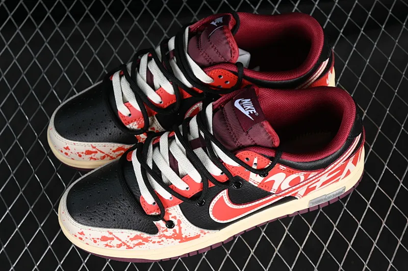 All categories Nk SB Dunk series Nk SB Dunk Low Low-top sneakers Nk Dunk Low WUYA Violent aesthetics Cool graffiti Retro distressed Deconstruction SB strap low-top casual sneakers DJ6188-600
